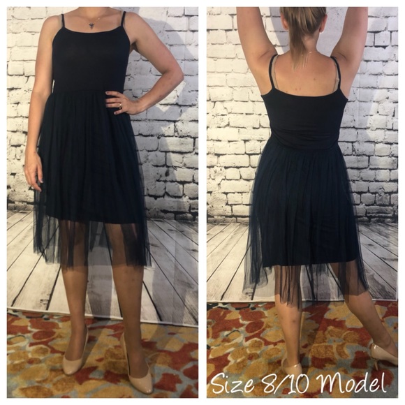 HOST PICK💙Cotton Tulle Layering Dress NAVY - Picture 8 of 8